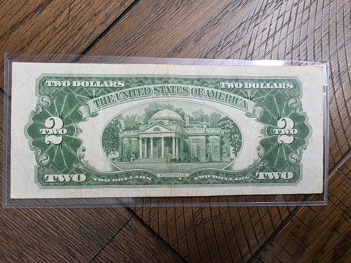 1928 Series G $2 Red Seal USN VG Condition