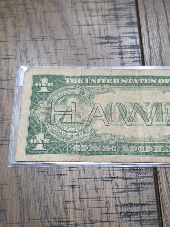 1935A $1 Hawaii Silver Certificate Emergency Note - Good Condition