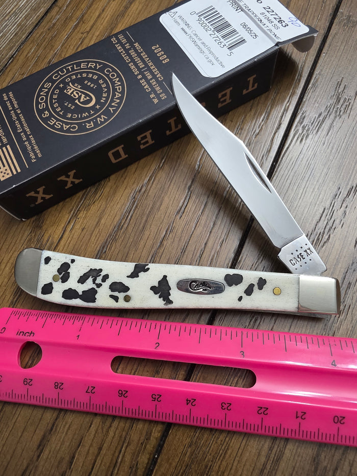 2025 Case XX Cow Print Slim Line Trapper 227263 Exclusive