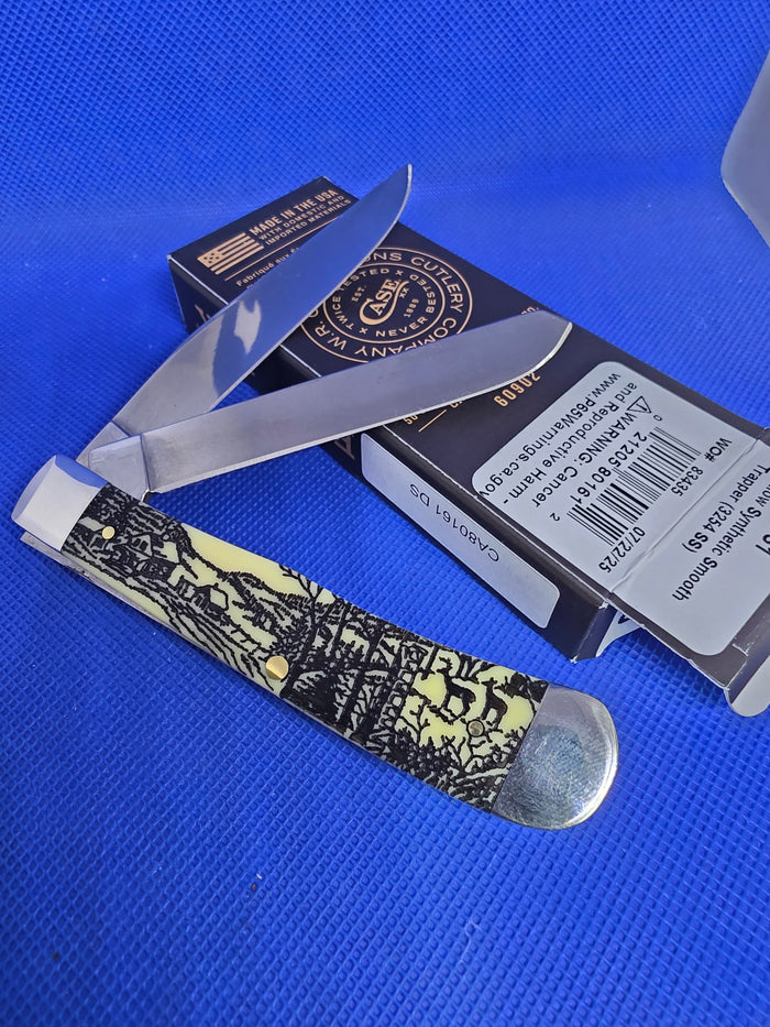 2025 Case XX Yellow Trapper Deer Scene 80161 DS SFO