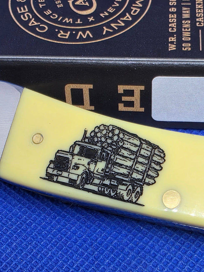 2025 Case XX Yellow Trapper with Log Truck 80161 LT SFO