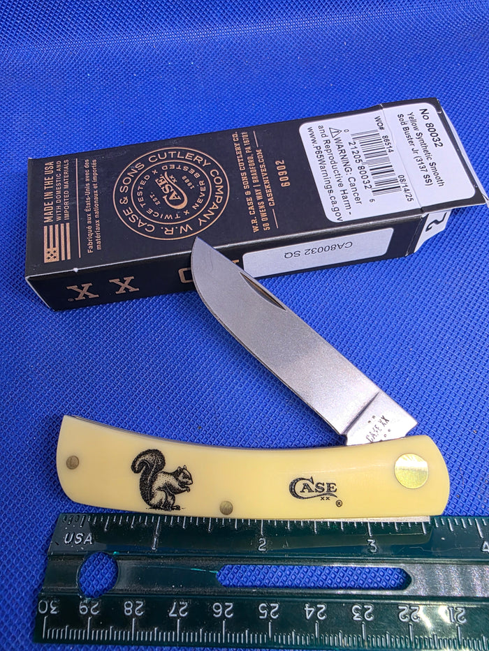 Case XX - Yellow Sod Buster Jr. - Squirrel - CA80032 SQ