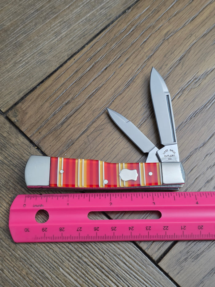 Case XX Case Brothers Cutlery Gunstock Candy Stripe Handles R2130