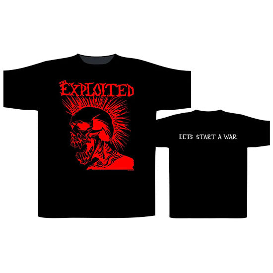 T-Shirt - The Exploited - Let's Start A War - Red Graphic