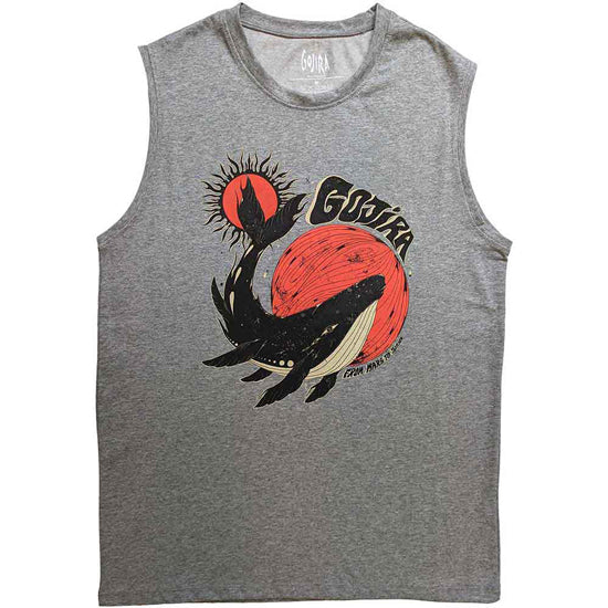 Tank Top - Gojira - Whale - Grey