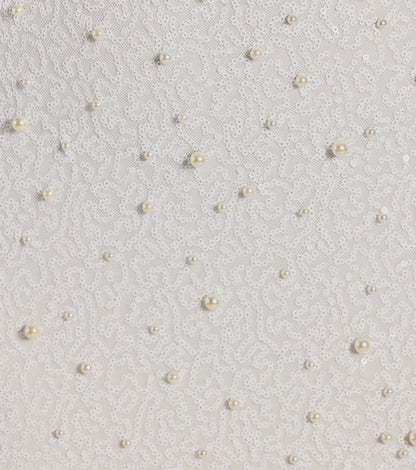 Nyrah Lace-Up Sequin Faux Pearl Mini Dress