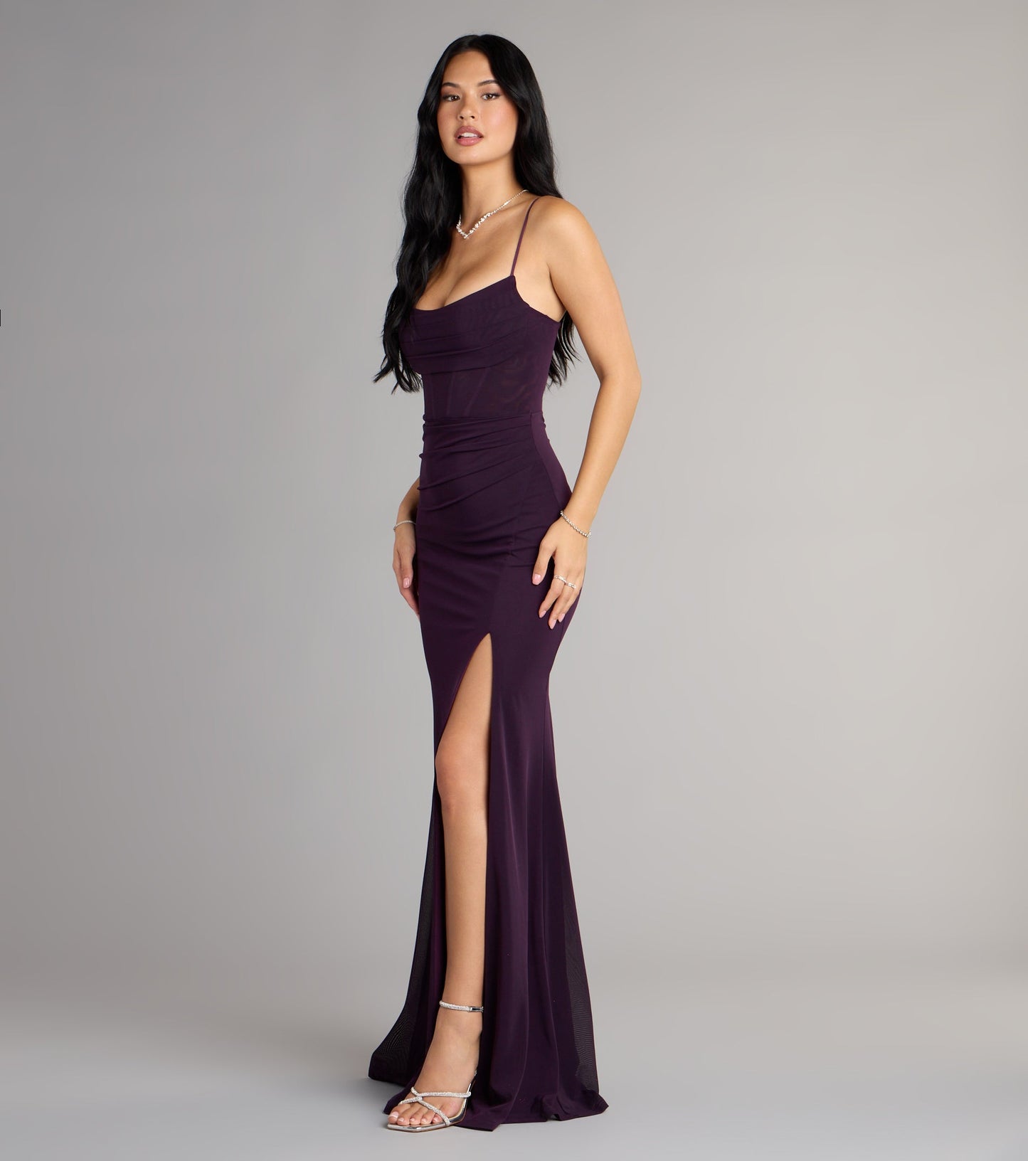 Marabella Mesh Corset Mermaid Formal Dress