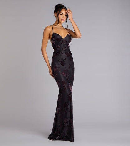 Danica Lace-Up Mermaid Formal Dress