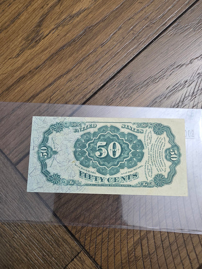 1875 Series US .50¢ Fifty Cents Fractional Currency Uncirculated