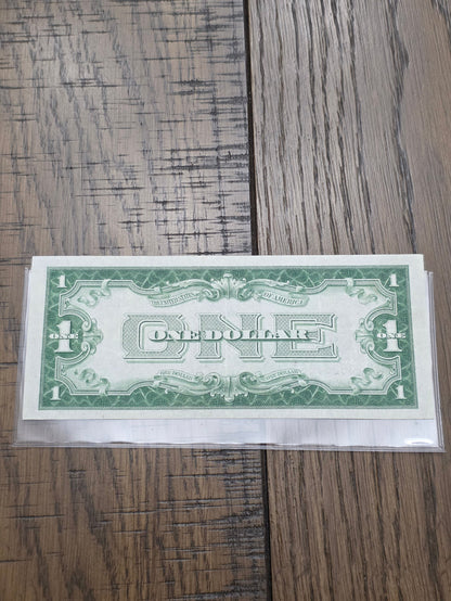 1928 Series A $1 Dollar Silver Certificate Funny Back  Blue Seal Note Uncirculated Condition