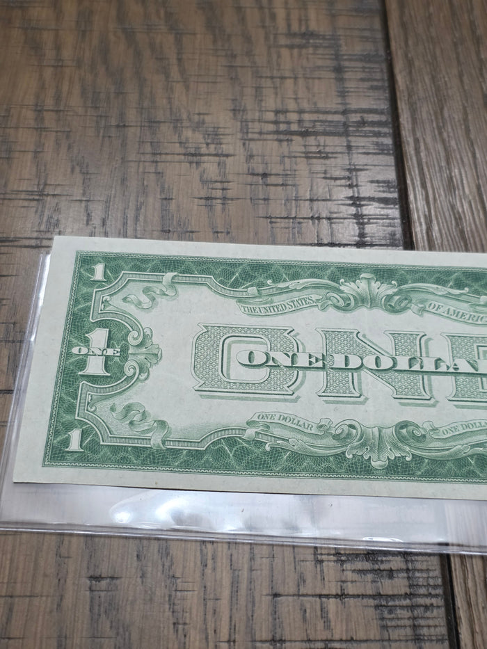 1928 Series A $1 Dollar Silver Certificate Funny Back  Blue Seal Note Uncirculated Condition