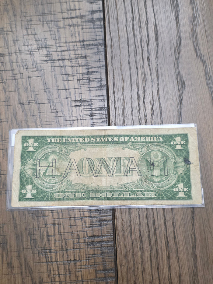 1935A $1 Hawaii Silver Certificate Emergency Note - Good Condition