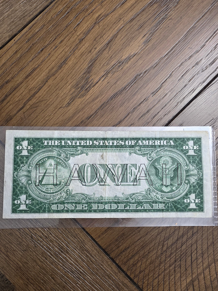 1935A $1 Hawaii Silver Certificate Emergency Note - Nice Condition