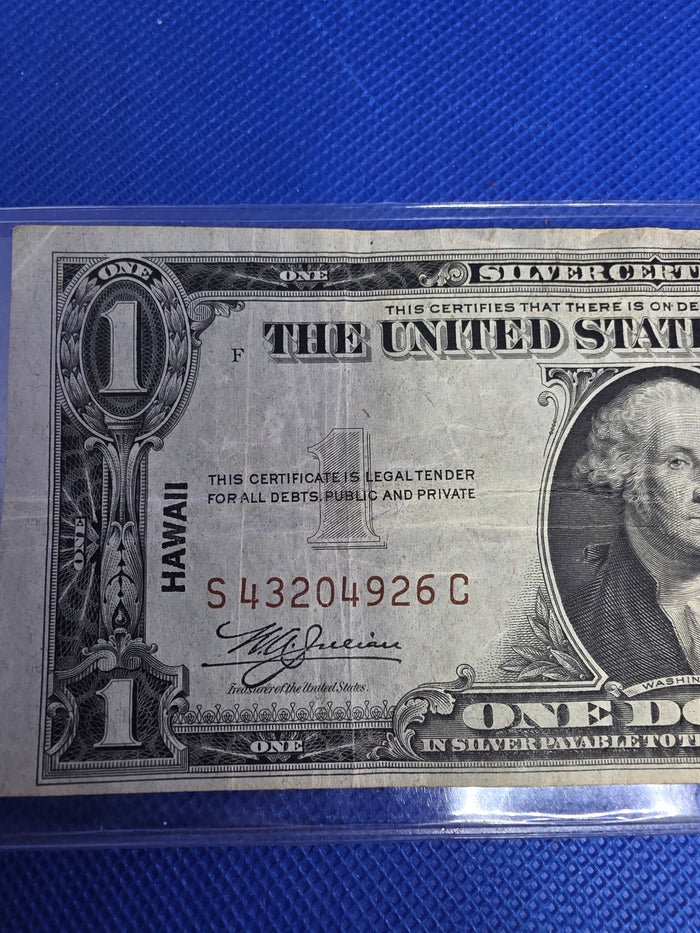 1935A $1 Hawaii Silver Certificate Emergency Note - Nice Condition