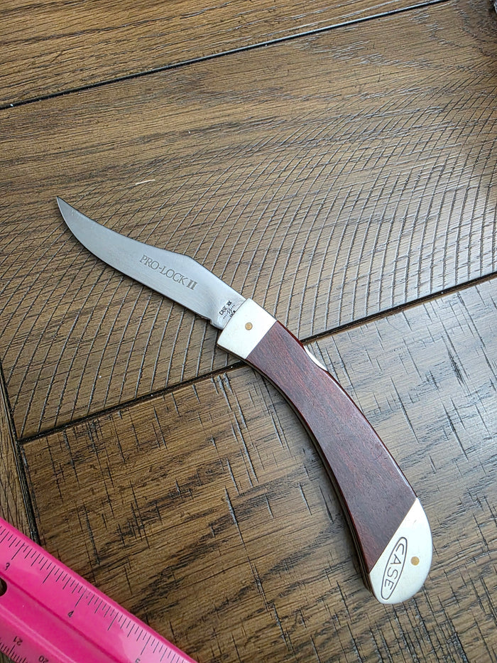 1983 Case XX PRO-LOCK II Rosewood Handle New Grind Blade 7 Dot
