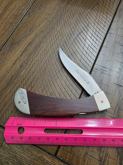 1983 Case XX PRO-LOCK II Rosewood Handle New Grind Blade 7 Dot