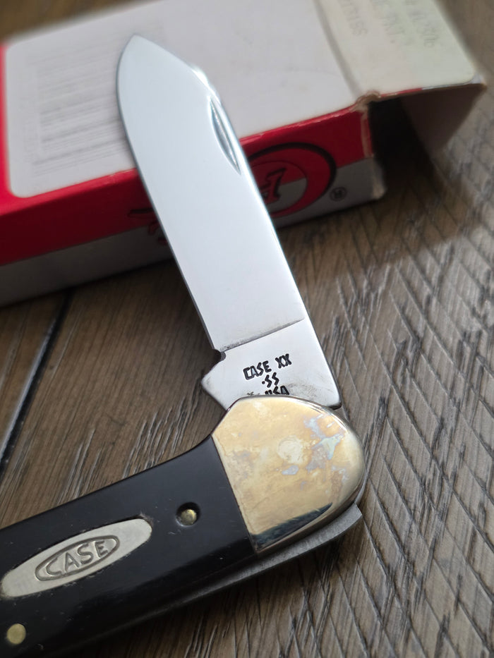 1989 Case XX Canoe Knife Smooth Buffalo Horn Handle HORN2131 #02306
