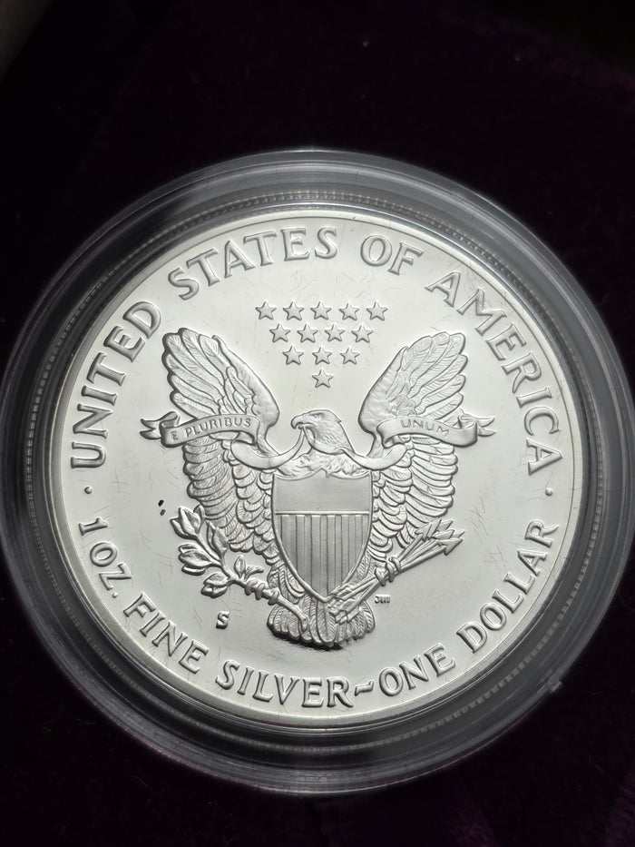 1990 SAE Proof Silver American Eagle $1 New in box m