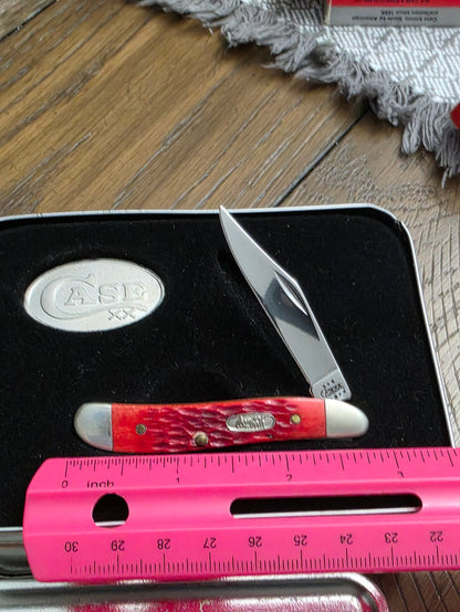 2002 Case XX Red Jig Bone Peanut 6120 Coca-Cola in the original tin