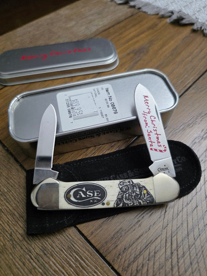 2007 Case XX Natural Bone Canoe Christmas Knife NIB 08676
