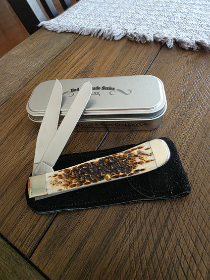 2009 Case XX Trapper Amber Bone End of Decade Series