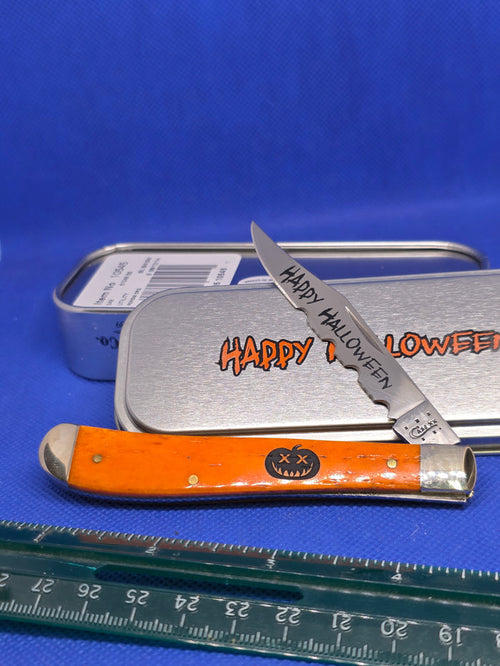 2014 Case XX Happy Halloween Slimline Trapper 61048  NIB 10545