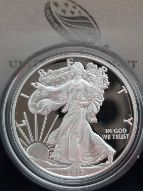 2017 SAE Proof Silver American Eagle $1 New in Box