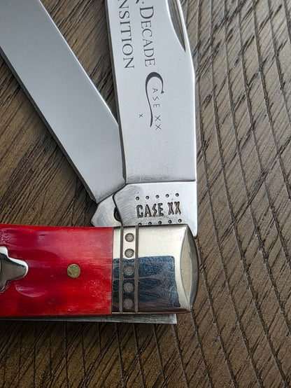 2020 Case XX Red Bone Trapper Decade Transition Knife