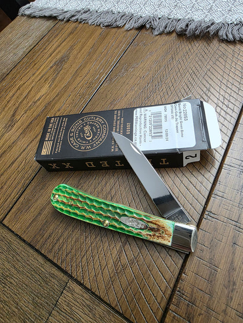 2024 Case XX Lizard Skin Trapper Single Blade Wharncliffe Shepherd Hills Exclusive 22853