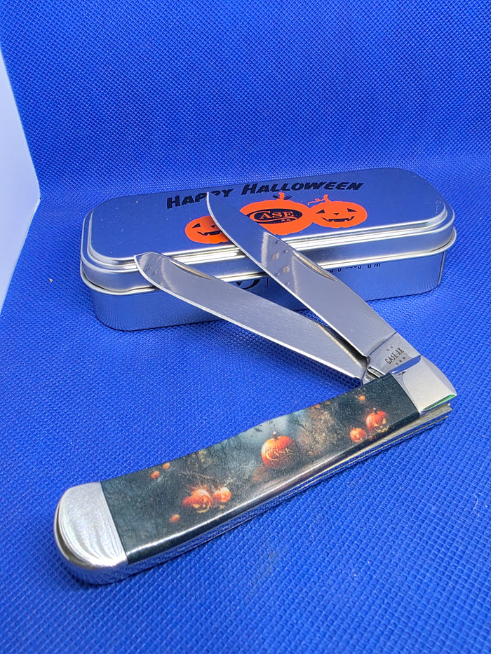 2025 Case XX 10642 Halloween Trapper Color infused Handles 4254 Happy Halloween