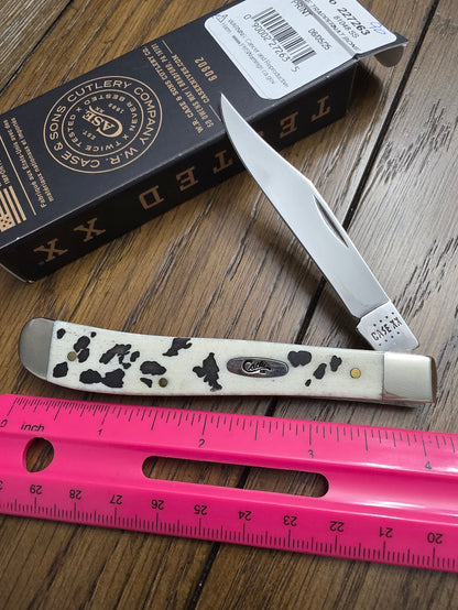 2025 Case XX Cow Print Slim Line Trapper 227263 Exclusive