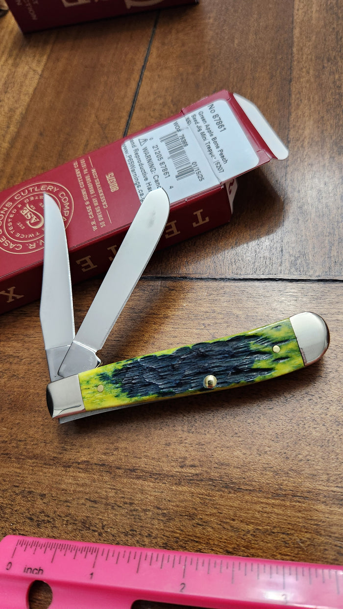 2025 Case XX Green Apple Jig Bone Mini Trapper First Production Run 1 of 250 87861