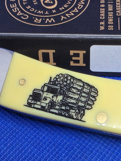 2025 Case XX Yellow Trapper with Log Truck 80161 LT SFO