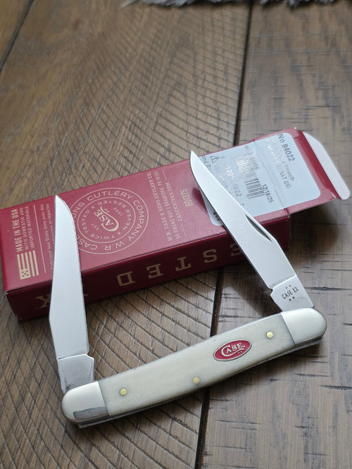 2026 Case XX Smooth Natural Bone Muskrat Red Shield First Production Run 84022