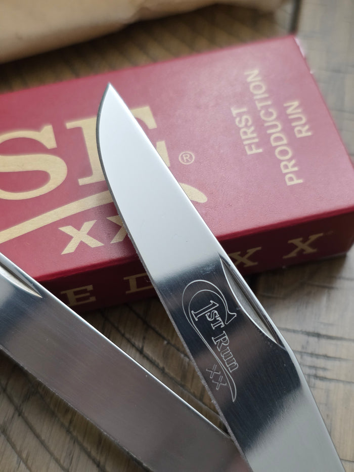 2026 Case XX Smooth Natural Bone Trapper Red Shield First Production Run 84020