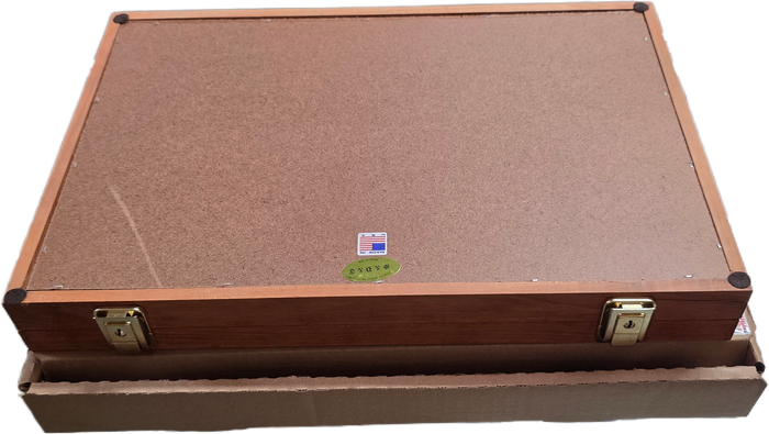 502 - Cherry  - S&D Enterprise Wood Display Case 18X12X2