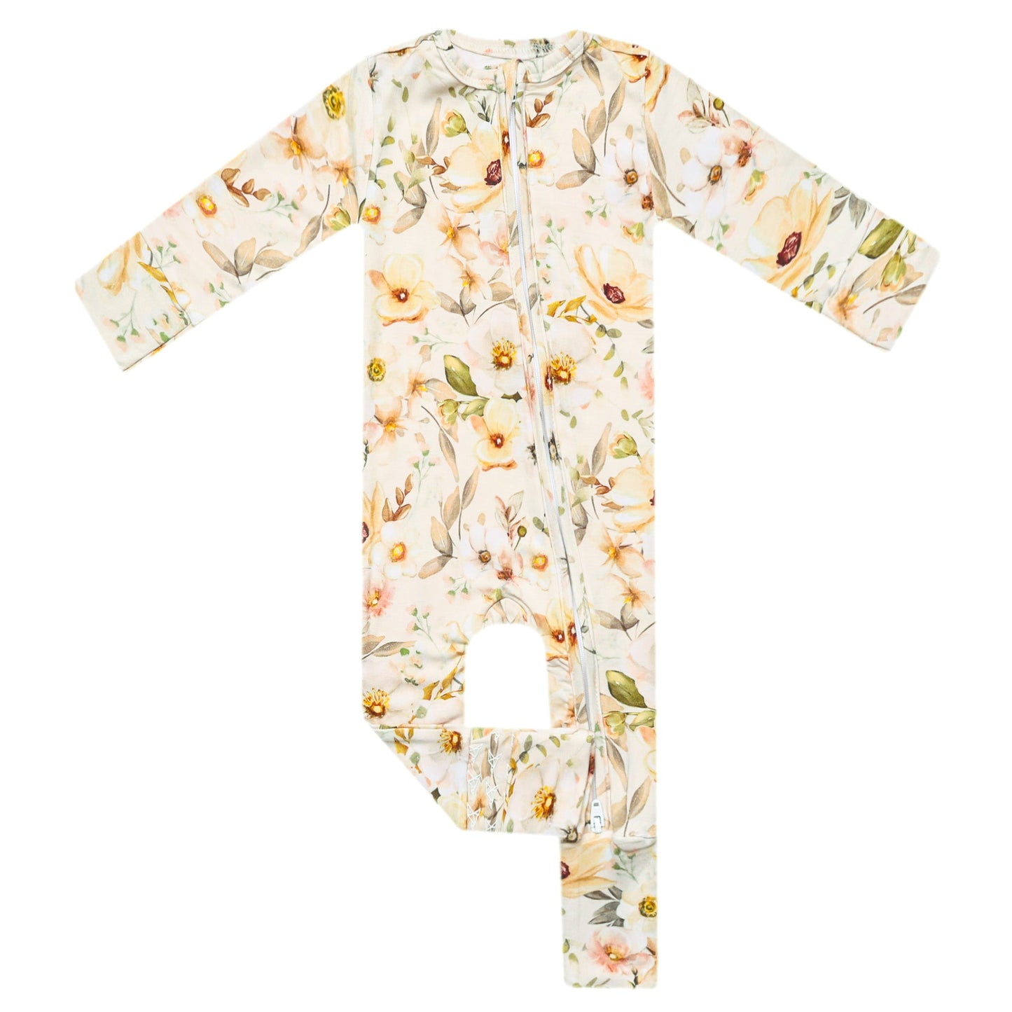 Bamboo Convertible Zip-Up Footie Pajama - Angelique