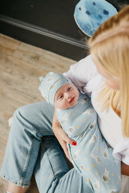 Knit Swaddle Blanket - Neil