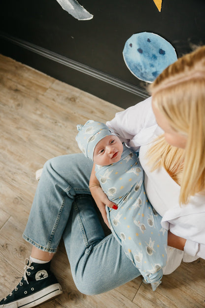 Knit Swaddle Blanket - Neil