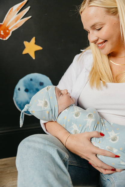 Knit Swaddle Blanket - Neil