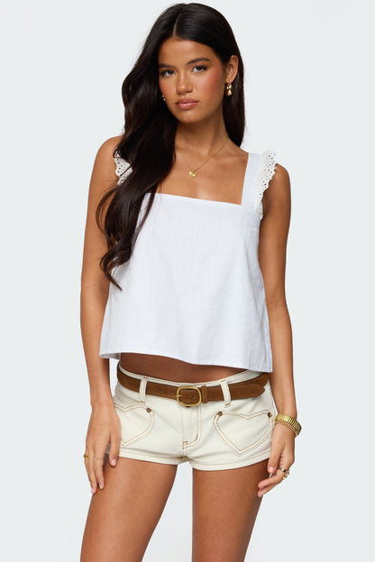 Viviana Linen Look Top