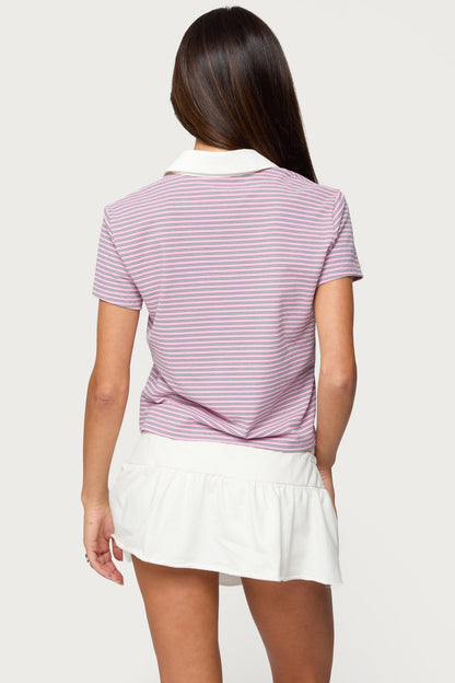 Lennie Striped Polo Top