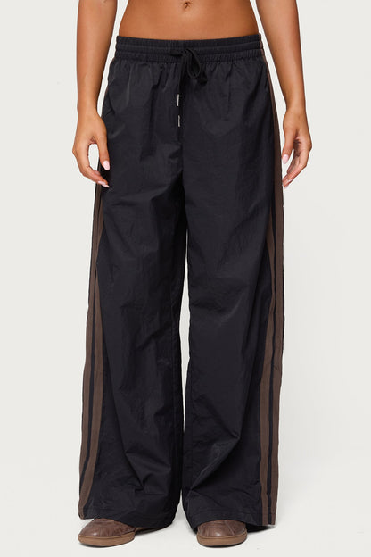 Kieran Stripey Nylon Track Pants