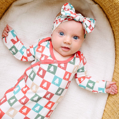 Newborn Knotted Gown - Fraser