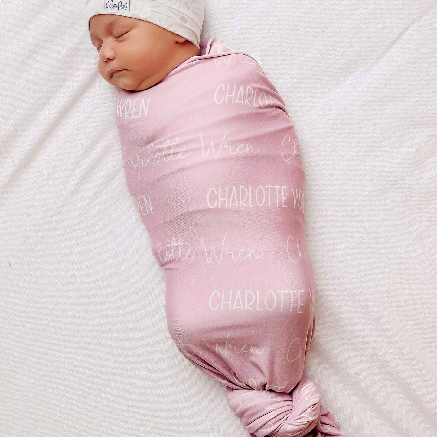 Personalized Baby Name Swaddle Blanket - Crepe