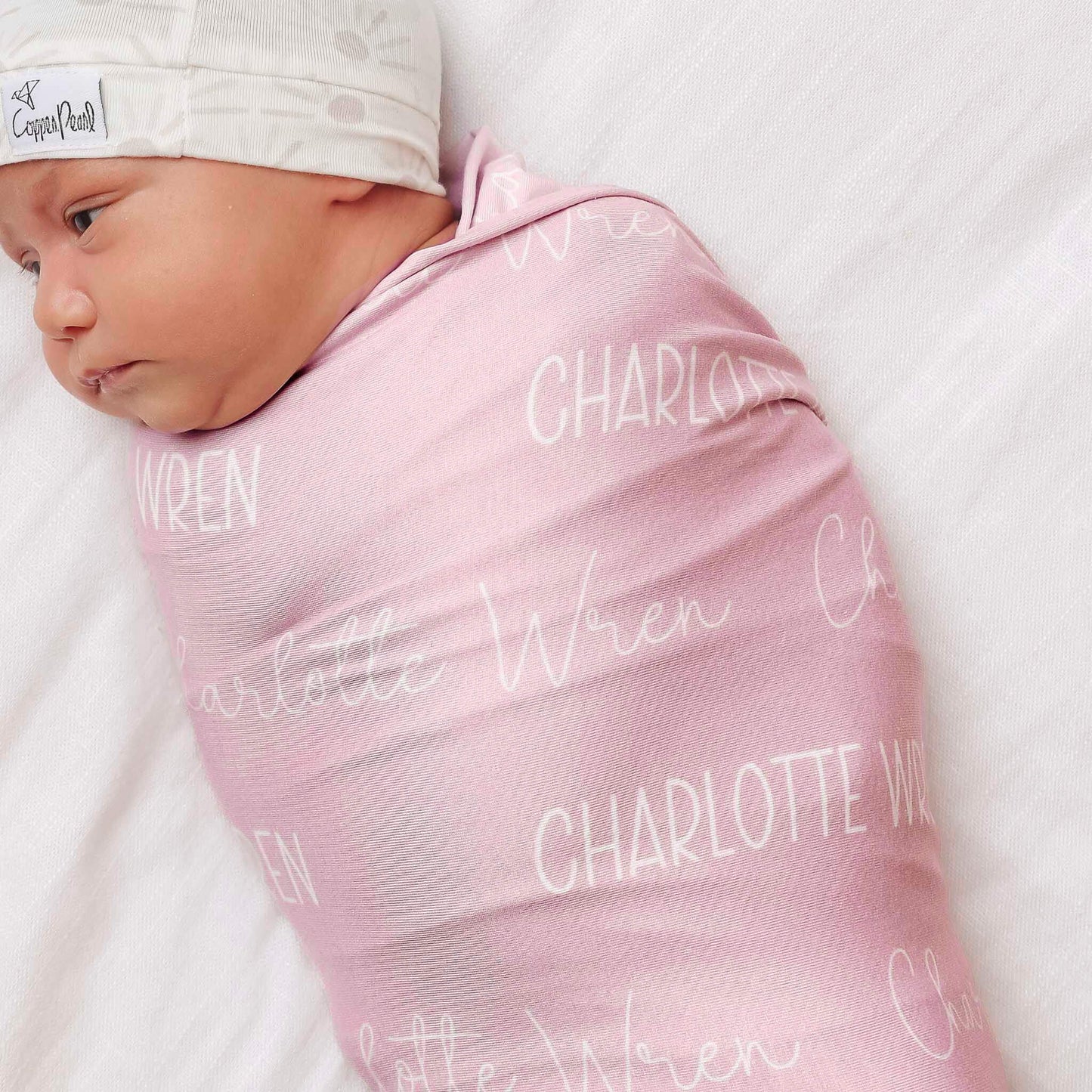 Personalized Baby Name Swaddle Blanket - Crepe