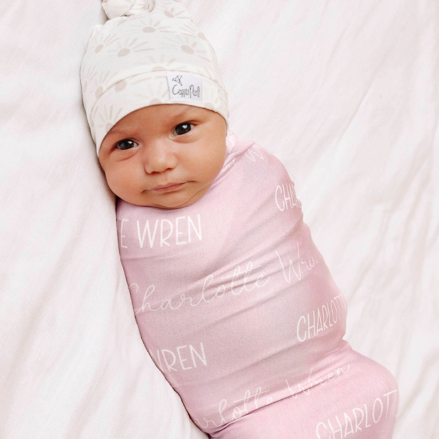 Personalized Baby Name Swaddle Blanket - Crepe