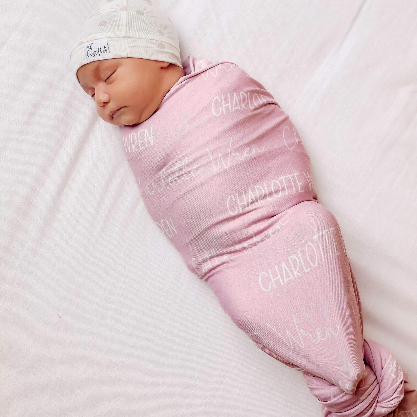 Personalized Baby Name Swaddle Blanket - Crepe