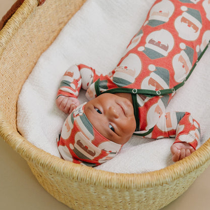 Top Knot Hat - Claus