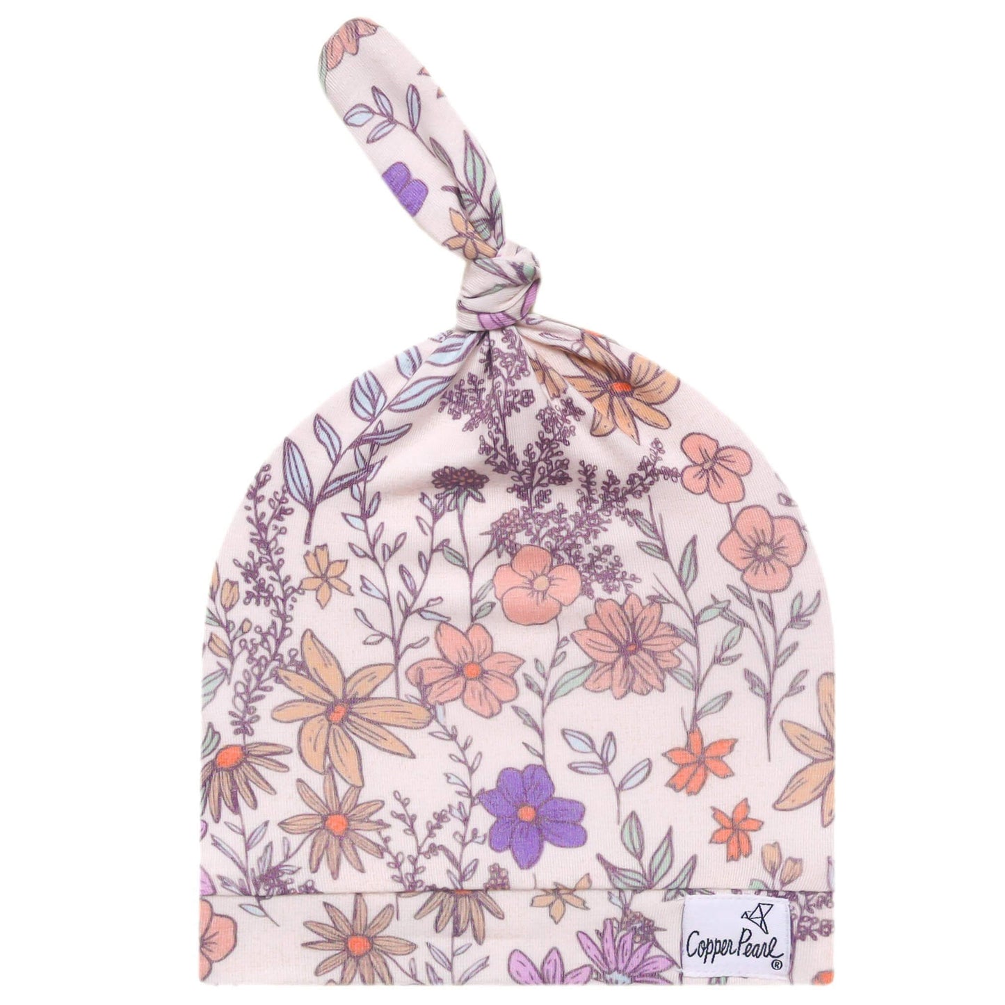 Top Knot Hat - Flora